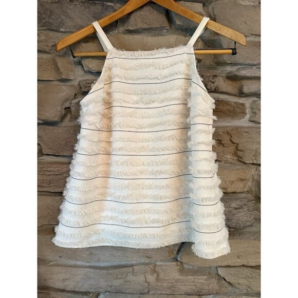 Maeve White Textured Tank Top - Picture 1 of 9